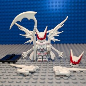 Batman- White Hellbat Minifigure Arkham Asylum Action Figure Building Block Toy